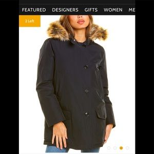 Woolrich parka in black size medium.